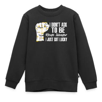 Rhode Islander Amerikaner US-Patriot USA - Kinder Premium Organic Sweatshirt - Schwarz - Vorne - AI Model Kid Female (0cm)