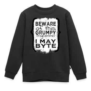 cadeau d’anniversaire idée cadeau heureux - Sweat Premium enfant bio - noir - Devant - AI Model Kid Female (0cm)