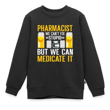 Apotheker Geschenk Apotheke - Kinder Premium Organic Sweatshirt - Schwarz - Vorne - AI Model Kid Female (0cm)