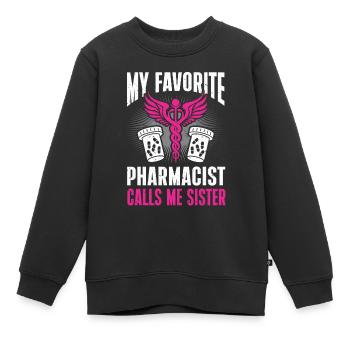 Apotheker Geschenk Apotheke - Kinder Premium Organic Sweatshirt - Schwarz - Vorne - AI Model Kid Female (0cm)