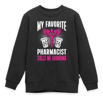 Apotheker Geschenk Apotheke - Kinder Premium Organic Sweatshirt - Schwarz - Vorne - AI Model Kid Female (0cm)
