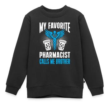 Apotheker Geschenk Apotheke - Kinder Premium Organic Sweatshirt - Schwarz - Vorne - AI Model Kid Female (0cm)
