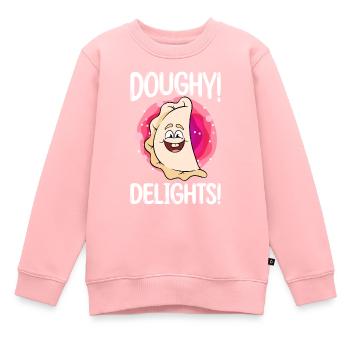 Pierogi Rezept polnische Pierogi - Kinder Premium Organic Sweatshirt - Rosa - Vorne - AI Model Kid Female (0cm)