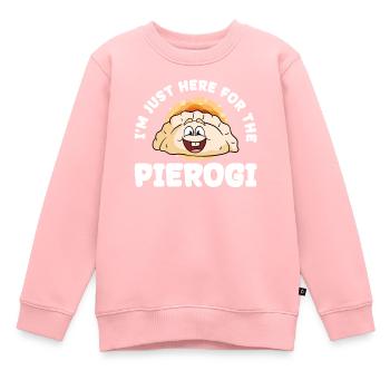 Pierogi Rezept polnische Pierogi - Kinder Premium Organic Sweatshirt - Rosa - Vorne - AI Model Kid Female (0cm)