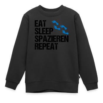 Lebenszyklus Spazieren Geh Design - Kinder Premium Organic Sweatshirt - Schwarz - Vorne - AI Model Kid Female (0cm)