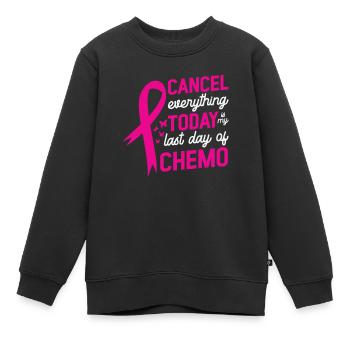 Woche des Brustkrebs-Bewusstseins - Kinder Premium Organic Sweatshirt - Schwarz - Vorne - AI Model Kid Female (0cm)