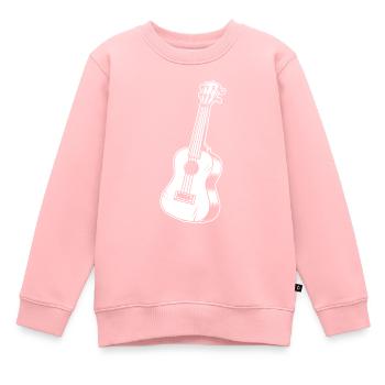 Ukulélé - Sweat Premium enfant bio - rose - Devant - AI Model Kid Female (0cm)