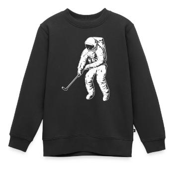 Golf Golfeurs Golfeurs - Sweat Premium enfant bio - noir - Devant - AI Model Kid Female (0cm)
