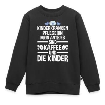Pfleger Pflegekraft Kinderkrankenpflegerin - Kinder Premium Organic Sweatshirt - Schwarz - Vorne - AI Model Kid Female (0cm)