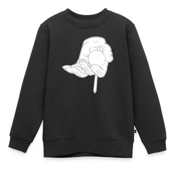 Golf Golfeurs Golfeurs - Sweat Premium enfant bio - noir - Devant - AI Model Kid Female (0cm)