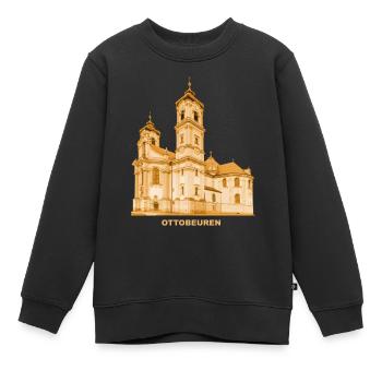 Ottobeuren, Monastère, Église, Allgäu, Souabe, Bavière - Sweat Premium enfant bio - noir - Devant - AI Model Kid Female (0cm)