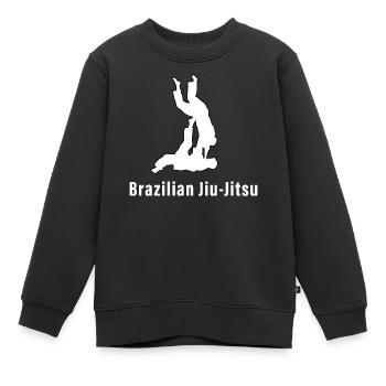 Brazilian Jiu-Jitsu BJJ - Kinder Premium Organic Sweatshirt - Schwarz - Vorne - AI Model Kid Female (0cm)