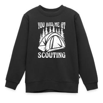 Pfadfinder - Kinder Premium Organic Sweatshirt - Schwarz - Vorne - AI Model Kid Female (0cm)