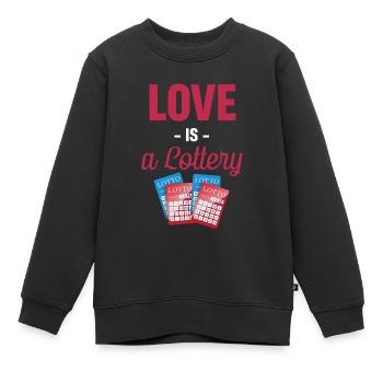 Meine Altersvorsorge Lustige Lotterie Spieler - Kinder Premium Organic Sweatshirt - Schwarz - Vorne - AI Model Kid Female (0cm)