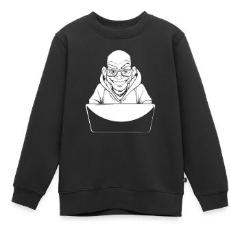 Web Developer Web Developer - Kids Premium Organic Sweatshirt - black - Front - AI Model Kid Female (0cm)