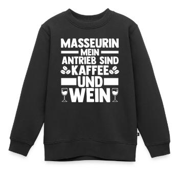 Physiotherapeutin Massage Masseurin - Kinder Premium Organic Sweatshirt - Schwarz - Vorne - AI Model Kid Female (0cm)