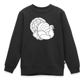 Action de grâce - Sweat Premium enfant bio - noir - Devant - AI Model Kid Female (0cm)