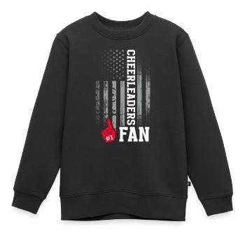 Cheer Papa Pom-pom girl Papa - Sweat Premium enfant bio - noir - Devant - AI Model Kid Female (0cm)