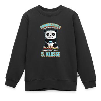 Grundschule Abschluss Schule Grundschulabschluss - Kinder Premium Organic Sweatshirt - Schwarz - Vorne - AI Model Kid Female (0cm)