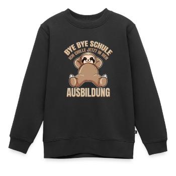 Schulabschluss Realschule Abschluss Hauptschule - Kinder Premium Organic Sweatshirt - Schwarz - Vorne - AI Model Kid Female (0cm)