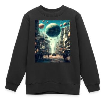 Astronomie - Kinder Premium Organic Sweatshirt - Schwarz - Vorne - AI Model Kid Female (0cm)