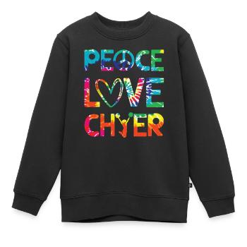 Cheerleadermädchen Cheerleading Jubel Jugend - Kinder Premium Organic Sweatshirt - Schwarz - Vorne - AI Model Kid Female (0cm)