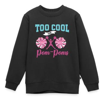 Cheerleadermädchen Cheerleading Jubel Jugend - Kinder Premium Organic Sweatshirt - Schwarz - Vorne - AI Model Kid Female (0cm)