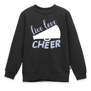 Cheerleadermädchen Cheerleading Jubel Jugend - Kinder Premium Organic Sweatshirt - Schwarz - Vorne - AI Model Kid Female (0cm)