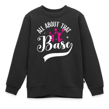 Cheerleadermädchen Cheerleading Jubel Jugend - Kinder Premium Organic Sweatshirt - Schwarz - Vorne - AI Model Kid Female (0cm)