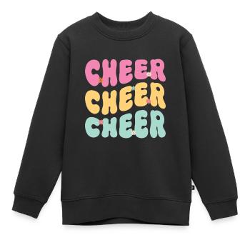 Cheerleadermädchen Cheerleading Jubel Jugend - Kinder Premium Organic Sweatshirt - Schwarz - Vorne - AI Model Kid Female (0cm)