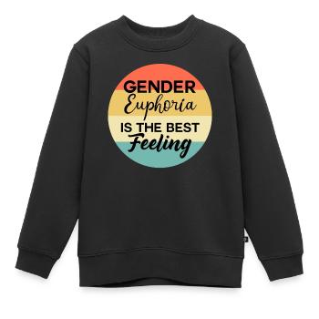 Il y a plus de 2 genres LGBTQ queer - Sweat Premium enfant bio - noir - Devant - AI Model Kid Female (0cm)