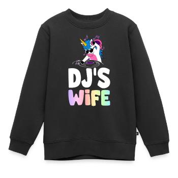 DJ Disc Jockey Disc Jockey - Sweat Premium enfant bio - noir - Devant - AI Model Kid Female (0cm)