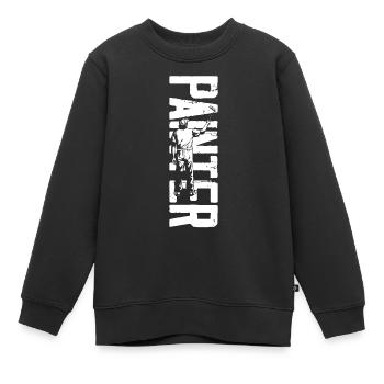 Peintre en bâtiment Peintre décorateur Peintre - Sweat Premium enfant bio - noir - Devant - AI Model Kid Female (0cm)