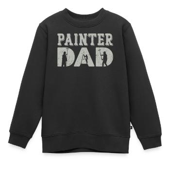 Peintre en bâtiment Peintre décorateur Peintre - Sweat Premium enfant bio - noir - Devant - AI Model Kid Female (0cm)