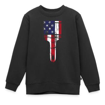 House Painter Decorator Paint - Kinder Premium Organic Sweatshirt - Schwarz - Vorne - AI Model Kid Female (0cm)