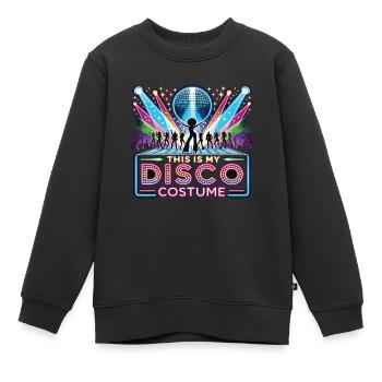 This Is My Disco Costume - Kinder Premium Organic Sweatshirt - Schwarz - Vorne - AI Model Kid Female (0cm)