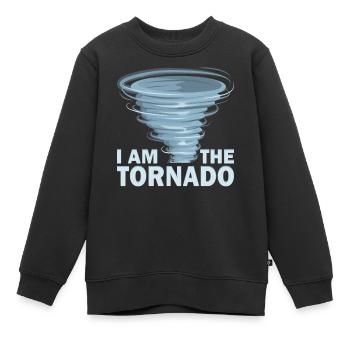 Der Hurrikan Meteorologe Des Sturm Twister Tornado - Kinder Premium Organic Sweatshirt - Schwarz - Vorne - AI Model Kid Female (0cm)