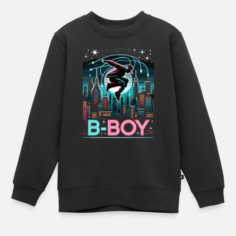 Breakdance Breakdancer Breakdance Kinder - Kinder Premium Organic Sweatshirt - Schwarz