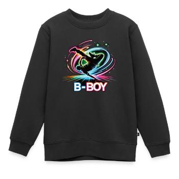 Breakdance Breakdancer Breakdance Kids - Kids Premium Organic Sweatshirt - black - Front - AI Model Kid Female (0cm)