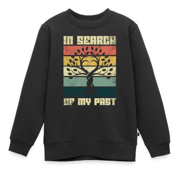 Généalogie Génétique Généalogiste Ancêtres - Sweat Premium enfant bio - noir - Devant - AI Model Kid Female (0cm)