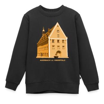 Auerbach, Hôtel de ville, Haut-Palatinat, Amberg, Bavière - Sweat Premium enfant bio - noir - Devant - AI Model Kid Female (0cm)