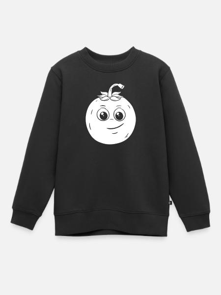 Tomaten - Kinder Premium Organic Sweatshirt - Schwarz