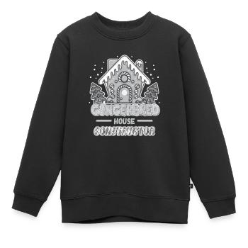 Lebkuchen Haus Konstrukteur Hersteller Geschenk - Kinder Premium Organic Sweatshirt - Schwarz - Vorne - AI Model Kid Female (0cm)