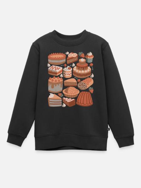Kuchen und Torten - Kinder Premium Organic Sweatshirt - Schwarz
