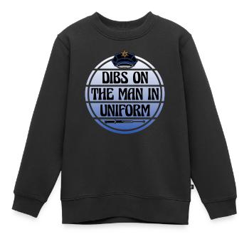 Mann in Uniform Polizistin - Kinder Premium Organic Sweatshirt - Schwarz - Vorne - AI Model Kid Female (0cm)
