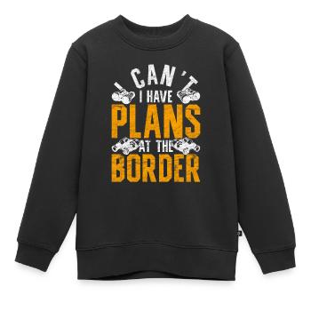 Gardes-frontières Gardes-frontières Douanes - Sweat Premium enfant bio - noir - Devant - AI Model Kid Female (0cm)