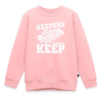 Torhüter Fußball - Kinder Premium Organic Sweatshirt - Rosa - Vorne - AI Model Kid Female (0cm)