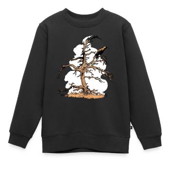 Rabe und Kiefer - Kinder Premium Organic Sweatshirt - Schwarz - Vorne - AI Model Kid Female (0cm)