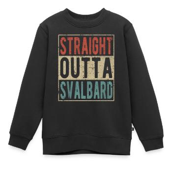 Direkt aus Spitzbergen - Kinder Premium Organic Sweatshirt - Schwarz - Vorne - AI Model Kid Female (0cm)