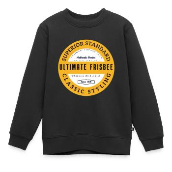 Ulti 13 authentic - Sweat Premium enfant bio - noir - Devant - AI Model Kid Female (0cm)
